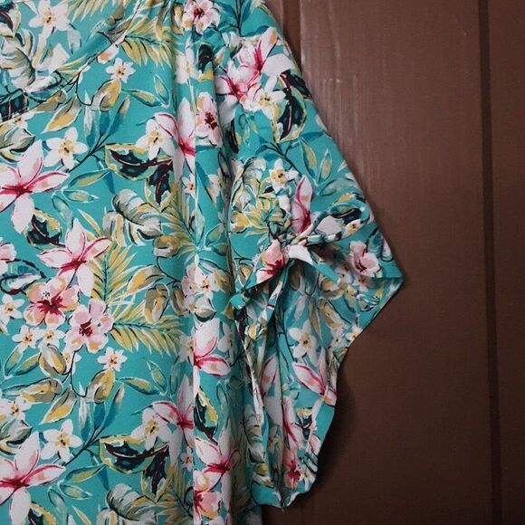 Counterparts Women's M Teal Polyester Top Blouse - Picture 3 of 12